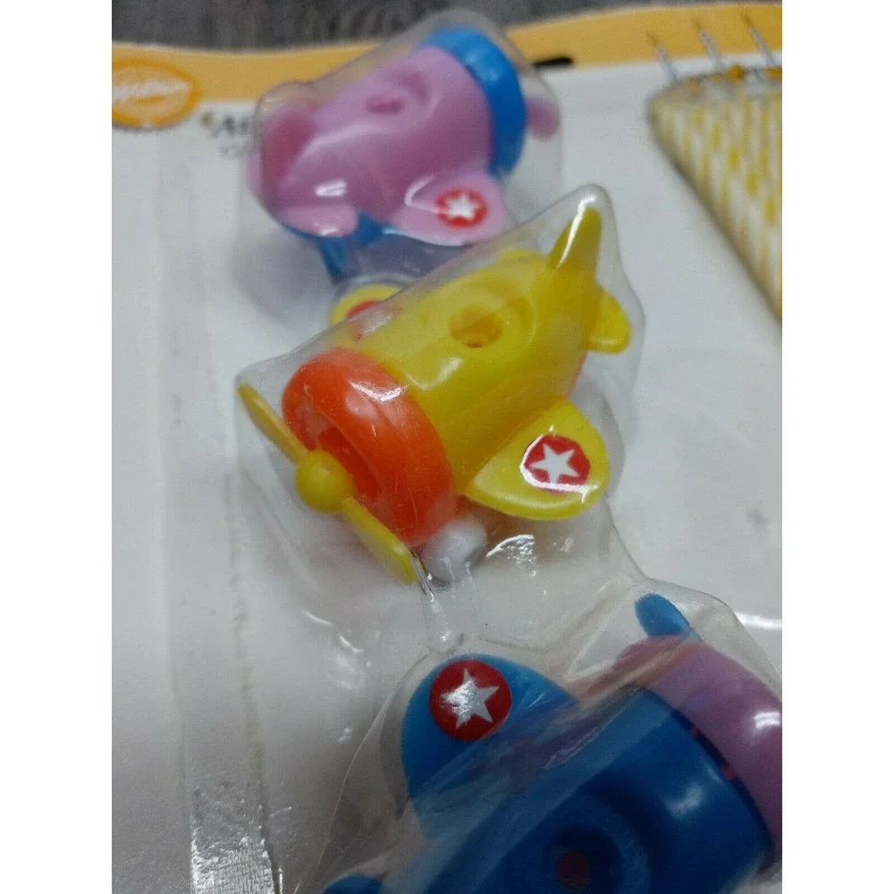 RARE Vintage Airplane Cake Top Set 1991 Wilton Child Birthday Decorate Cake